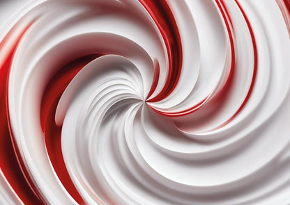 Das detailreiche, farbenfrohe Kunstmotiv des KYUBA Premium-Puzzle 'Red Swirl's.