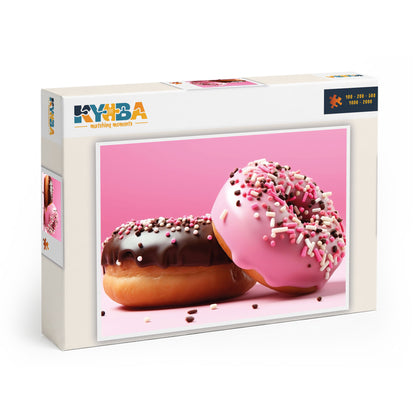 Die minimalistische, cleane Produktverpackung des KYUBA Premium-Puzzle 'Sweet Glace's.