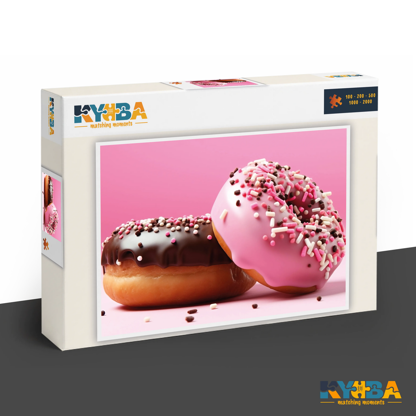 KYUBA Premium-Puzzle 'Sweet Glace' in seiner edlen Design-Produktbox.