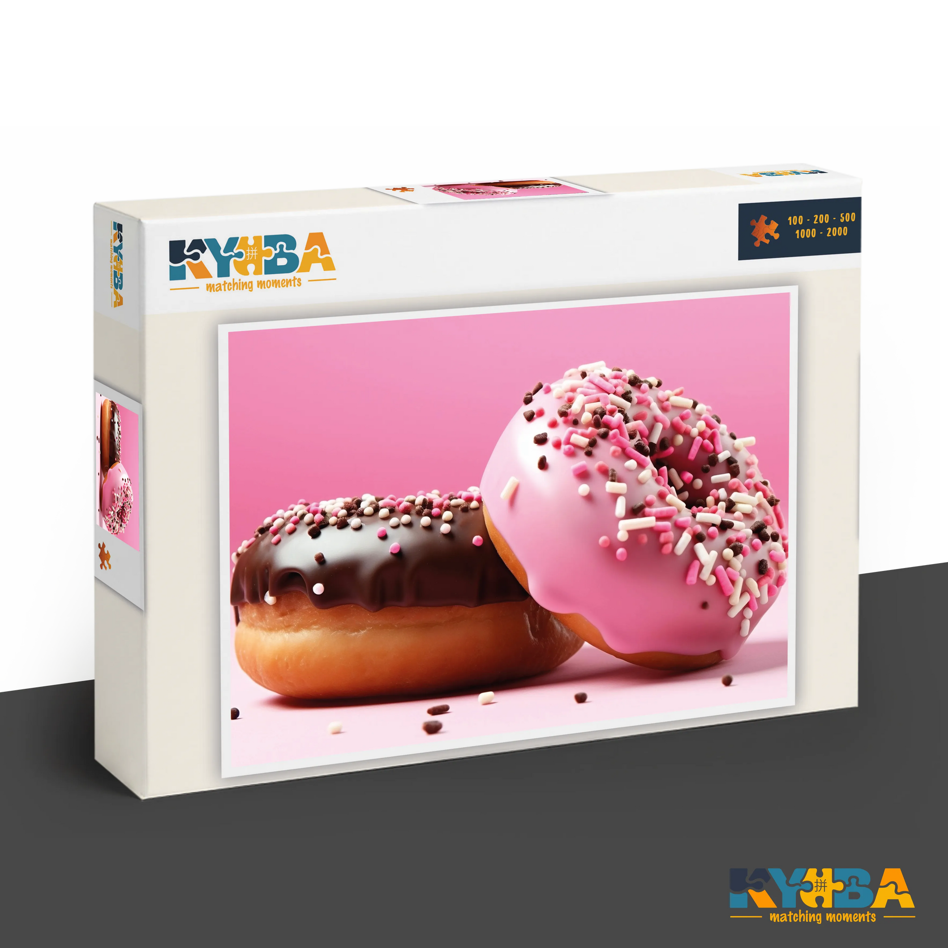 KYUBA Premium-Puzzle 'Sweet Glace' in seiner edlen Design-Produktbox.
