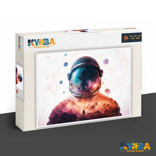 KYUBA Premium-Puzzle 'Stellar Experience' in seiner edlen Design-Produktbox.