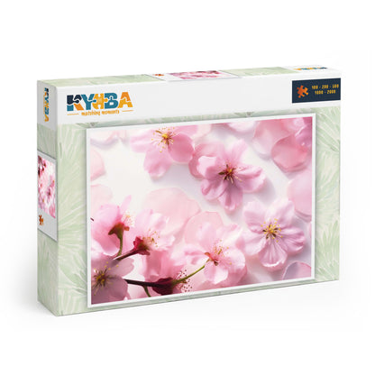 Die minimalistische, cleane Produktverpackung des KYUBA Premium-Puzzle 'Cherry Bliss's.