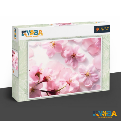 KYUBA Premium-Puzzle 'Cherry Bliss' in seiner edlen Design-Produktbox.