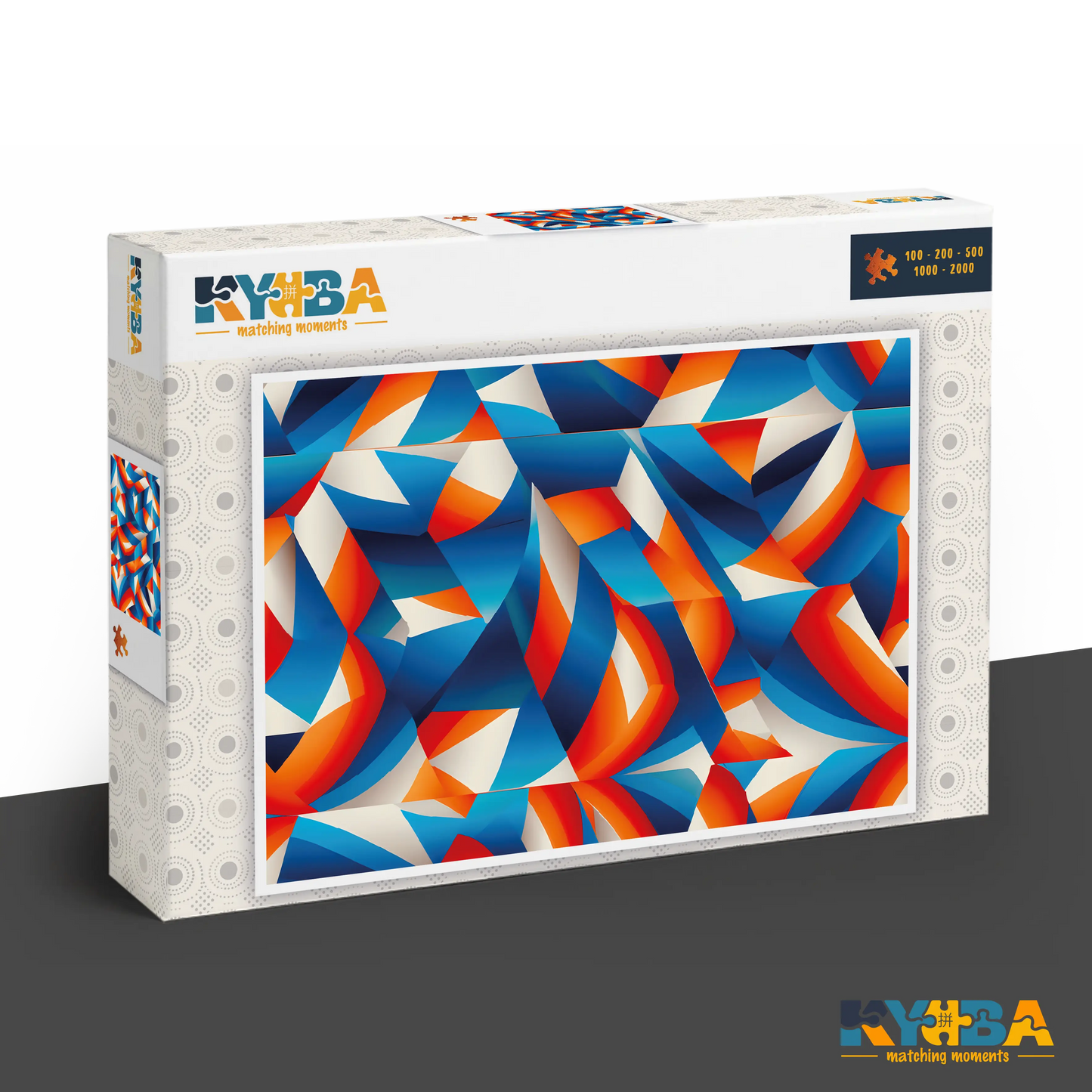 KYUBA Premium-Puzzle 'Vibrant Maze 2' in seiner edlen Design-Produktbox.
