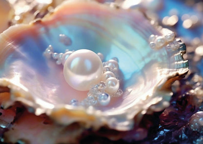 Das detailreiche, farbenfrohe Kunstmotiv des KYUBA Premium-Puzzle 'Oceans Treasure's.