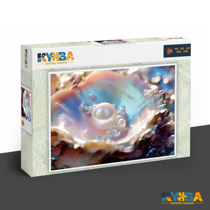 KYUBA Premium-Puzzle 'Oceans Treasure' in seiner edlen Design-Produktbox.