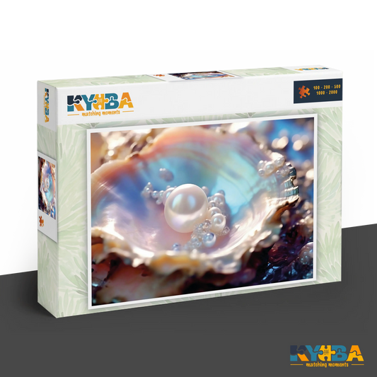 KYUBA Premium-Puzzle 'Oceans Treasure' in seiner edlen Design-Produktbox.