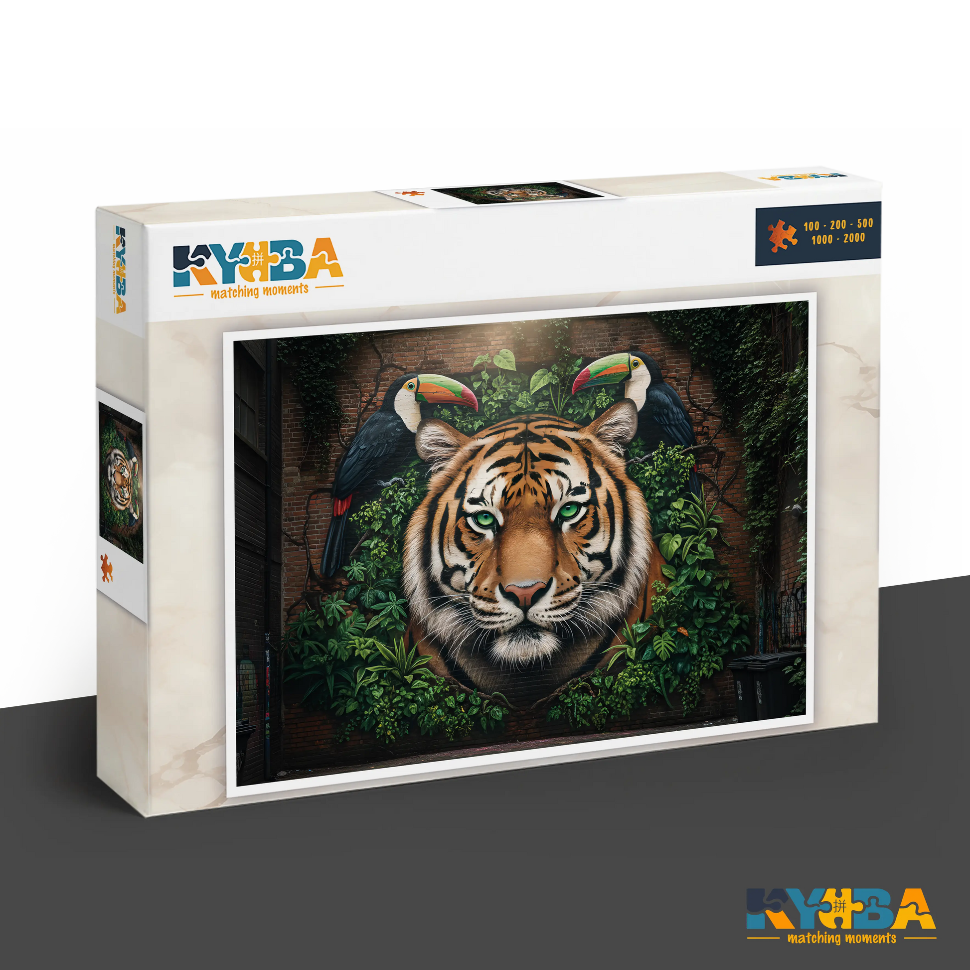 KYUBA Premium-Puzzle 'Jungle Alley' in seiner edlen Design-Produktbox.