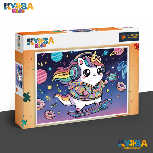 KYUBA Premium-Puzzle 'Magic Ride' in seiner edlen Design-Produktbox.