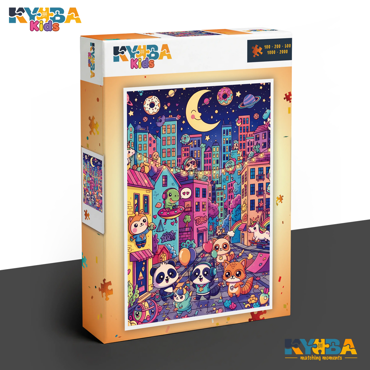 KYUBA Premium-Puzzle 'Midnight Magic' in seiner edlen Design-Produktbox.