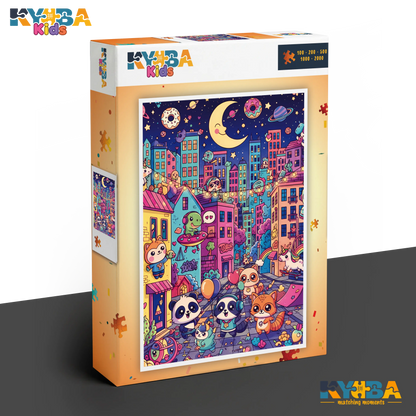KYUBA Premium-Puzzle 'Midnight Magic' in seiner edlen Design-Produktbox.