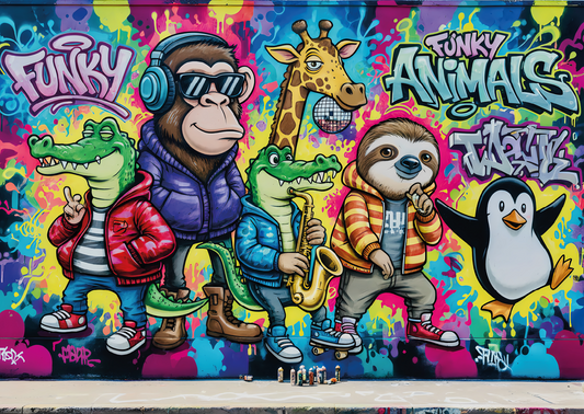 Funky Animals Graffiti