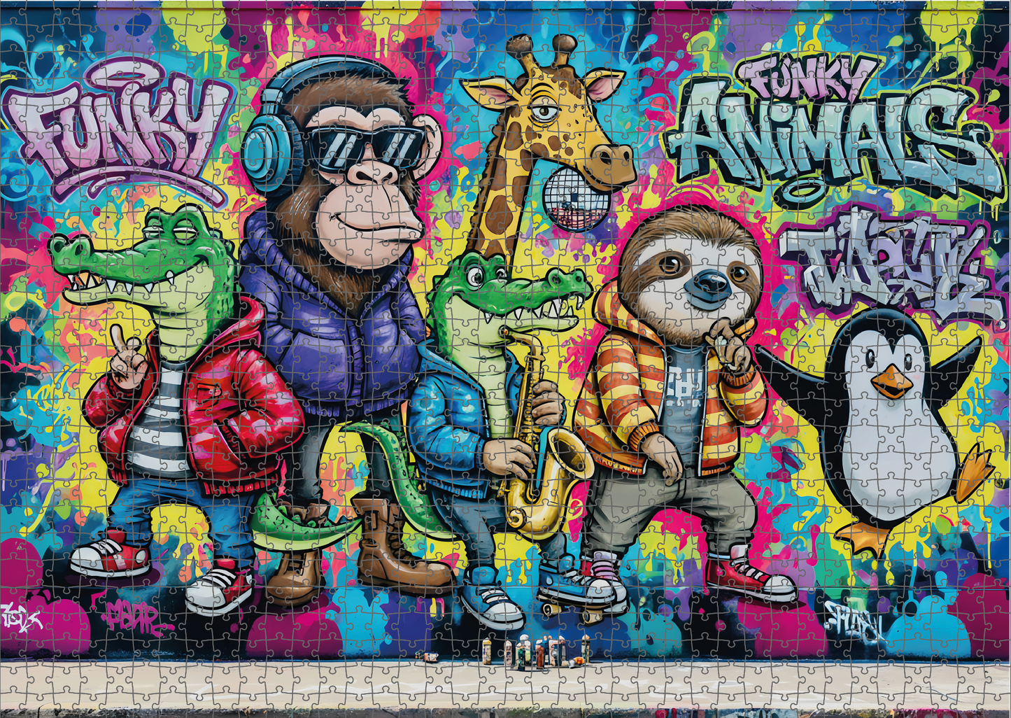 Funky Animals Graffiti